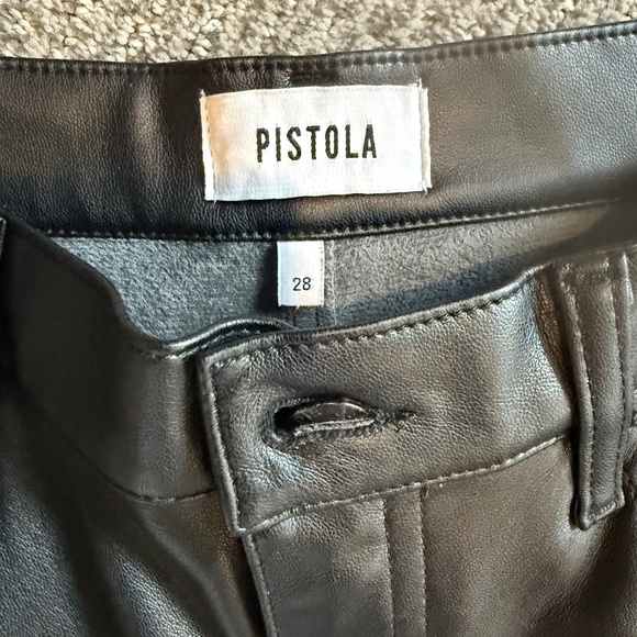 PISTOLA Cassie faux leather pant sz 28 - Picture 2 of 4